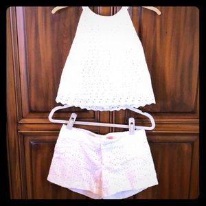 Lilly Pulitzer top and shorts set